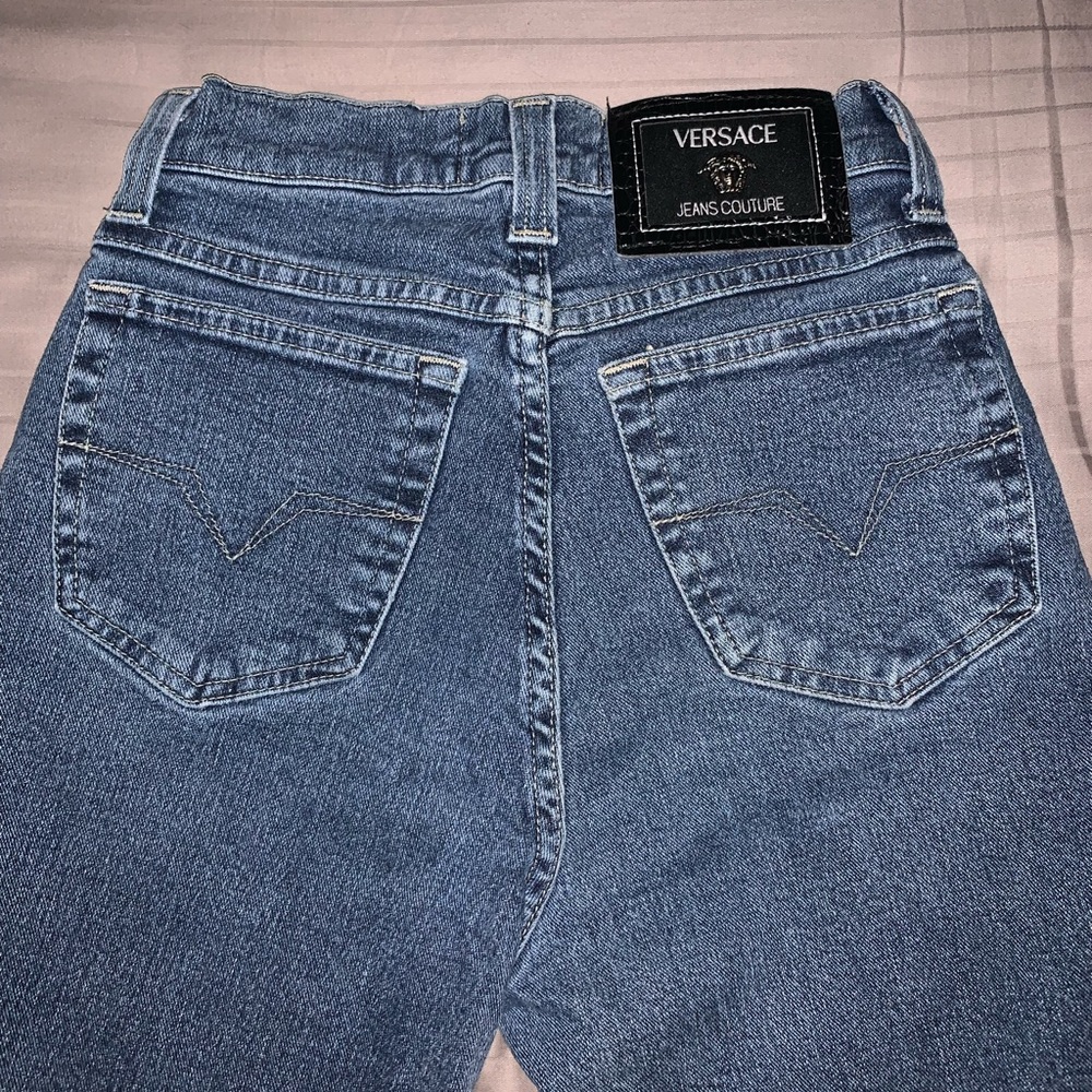 High waisted Versace jeans
